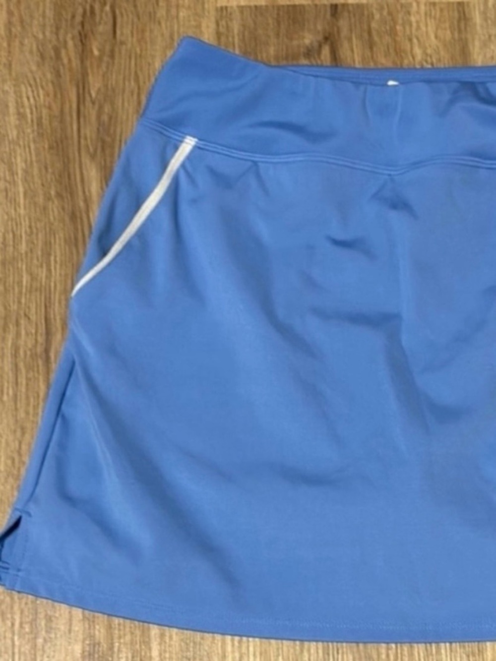Sigrid Olsen Golf Tennis Skort Womens XS Blue White Trim Athletic Skirt LIKE NEW